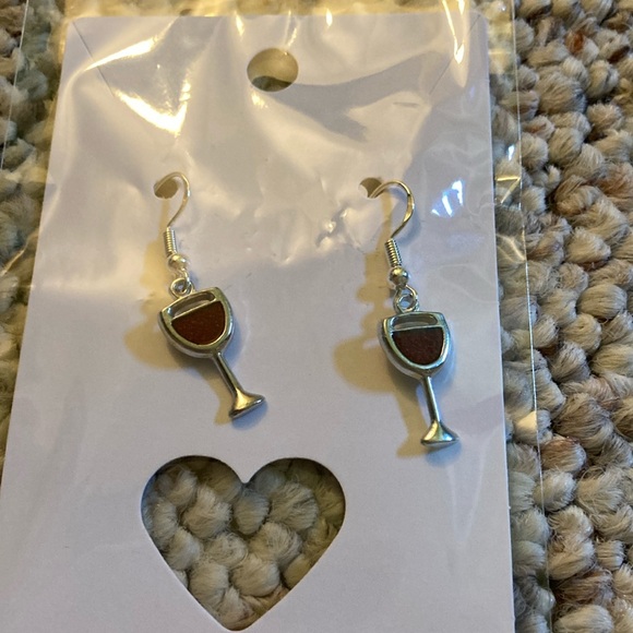Jewelry - Sterling silver “ wine glass”  earrings.